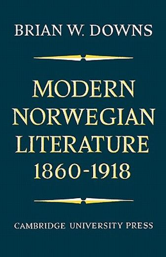 Modern Norwegian Literature 1860-1918 Paperback (in English)