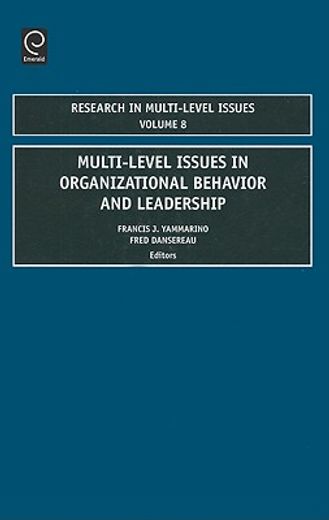 multi-level issues in organizational behavior and leadership