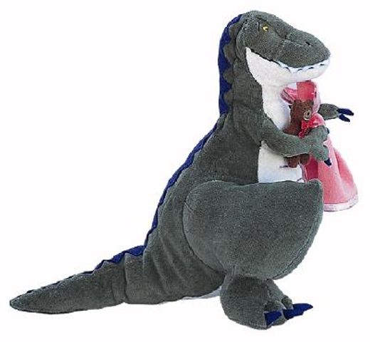 how do dinosaurs say good night?,14" long plush toy