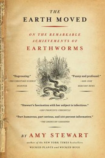 the earth moved,on the remarkable achievements of earthworms (en Inglés)