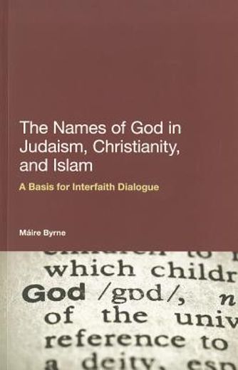 the names of god in judaism, christianity and islam,a basis for interfaith dialogue