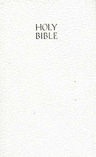 holy bible,king james version, white, new testament, vest pocket, red letter edition