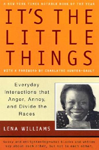 it´s the little things,everyday interactions that anger, annoy, and divide the races (en Inglés)