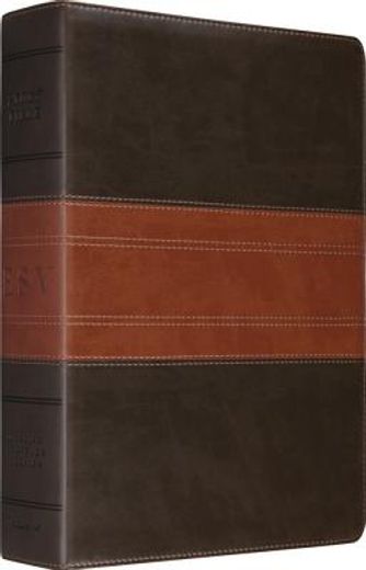 holy bible,english standard version, trutone, forest/tan, trail design (en Inglés)