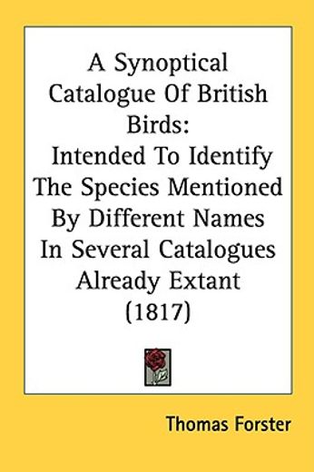 a synoptical catalogue of british birds: