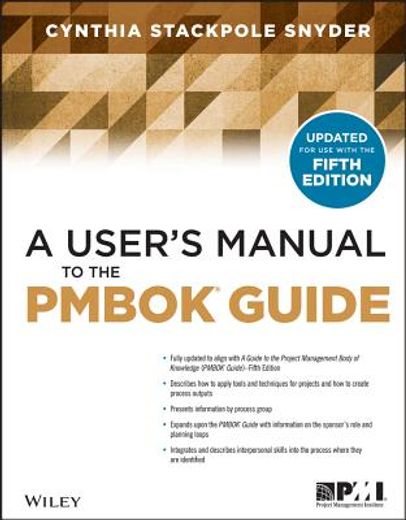 a user ` s manual to the pmbok guide, 2nd edition