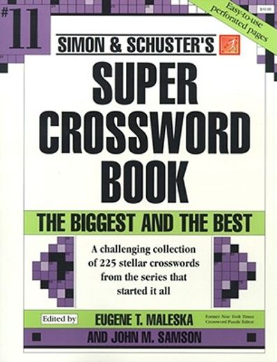 simon & schuster super crossword book (en Inglés)
