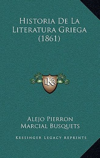 historia de la literatura griega (1861)