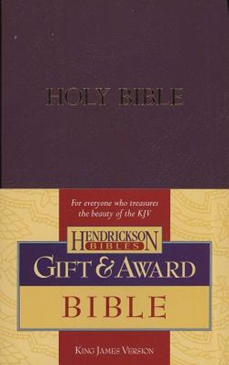 holy bible,king james version, royal purple, imitation leather, gift & award (en Inglés)