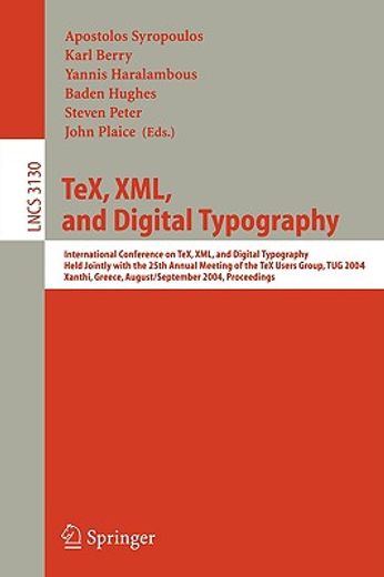 tex, xml, and digital typography (en Inglés)
