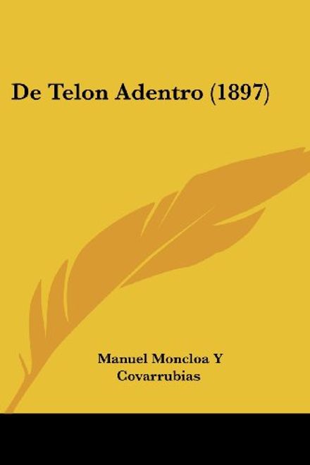 De Telon Adentro (1897) portada De Telon Adentro (1897)