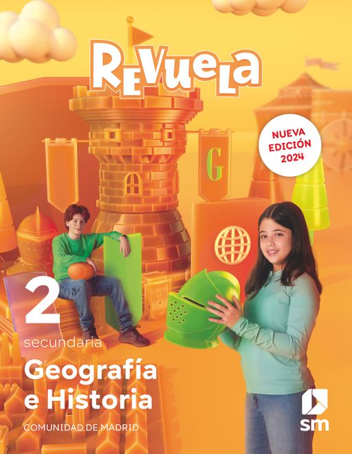 Geografía e Historia. 2 Secundaria. Revuela. Comunidad de Madrid portada Geografía e Historia. 2 Secundaria. Revuela. Comunidad de Madrid