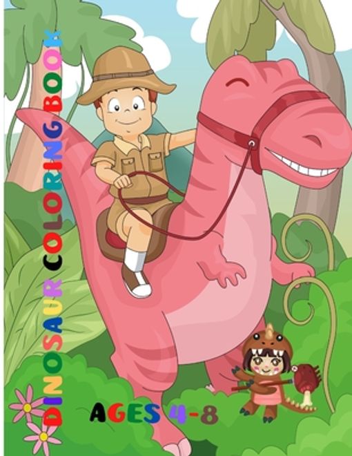 Dinosaur Coloring Book: DINOSAUR Easy mazes, Spot the differences and color & Connect the dots and color for kids (en Inglés) portada Dinosaur Coloring Book: DINOSAUR Easy mazes, Spot the differences and color & Connect the dots and color for kids (en Inglés)