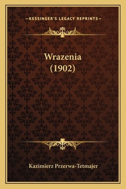 portada Wrazenia (1902) (en Polaco)