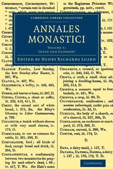 portada Annales Monastici 5 Volume Set: Annales Monastici - Volume 5 (Cambridge Library Collection - Rolls) (en Inglés)