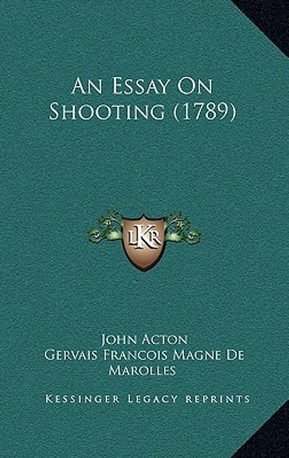 portada an essay on shooting (1789) (en Inglés)