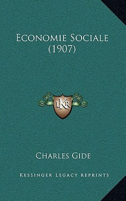 portada Economie Sociale (1907) (en Francés)