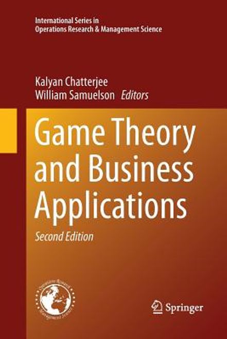 portada Game Theory and Business Applications (en Inglés)